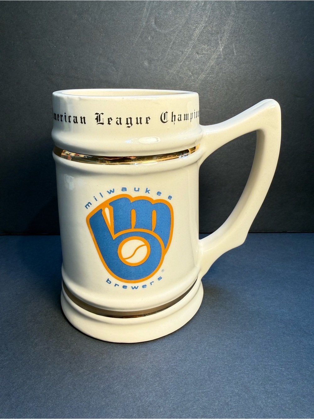 1982 World Series Milwaukee Brewers Stein Mug VINTAGE